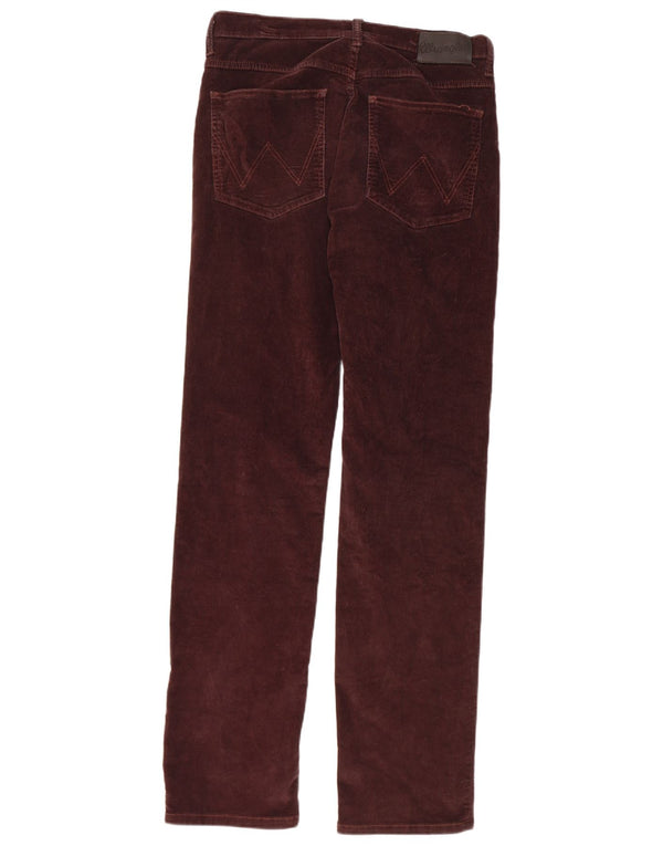 WRANGLER Mens Arizona Straight Corduroy Trousers W30 L34 Brown Cotton