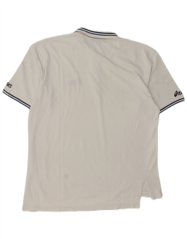 Polo Asics Uomo XL Cotone Bianco