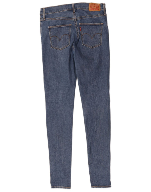 Levi's Womens Slimmimg Super Skinny Jeans W28 L30 Blue Cotton