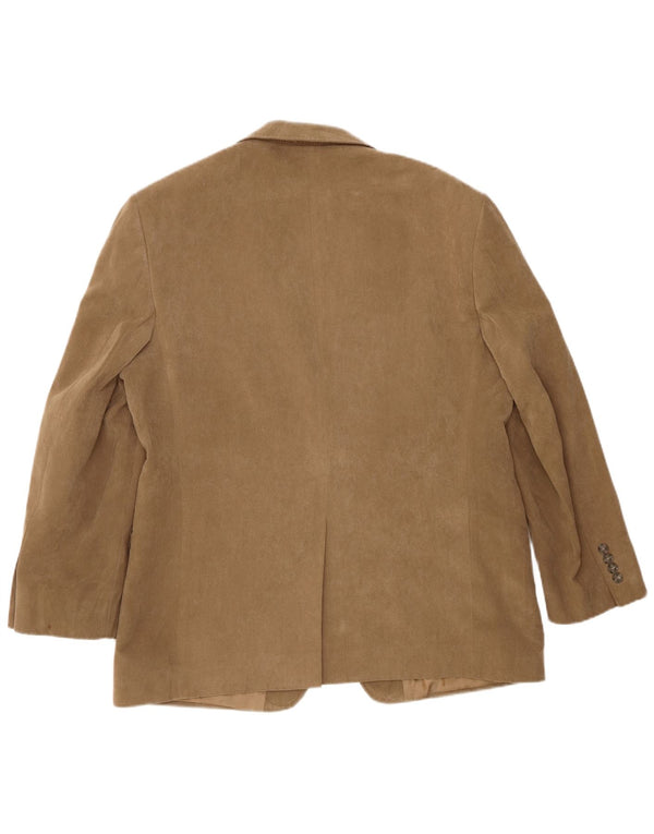 Giacca blazer a 2 bottoni da uomo Marks & Spencer UK 42 Large Beige Poliestere