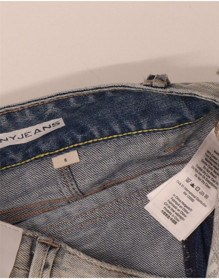 Pantaloncini di jeans da donna Dkny US 6 medi W32 cotone blu
