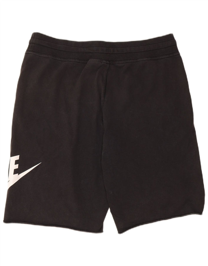 Pantaloncini sportivi Nike da uomo con grafica grande, cotone nero