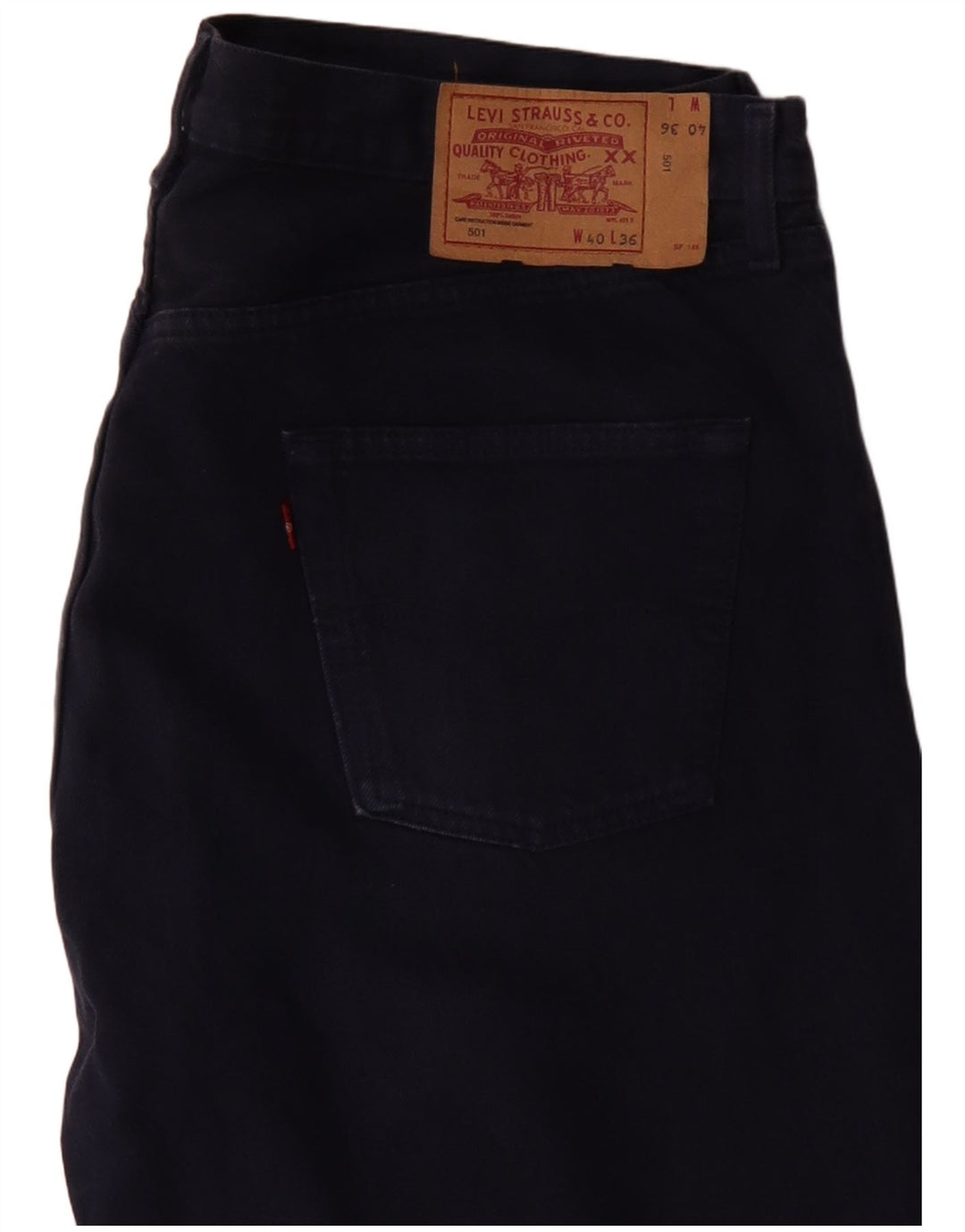 Levi's Uomo 501 Jeans dritti W40 L28 Blu Navy