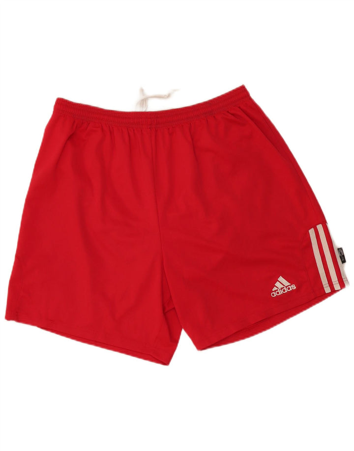 Pantaloncini sportivi Adidas Climalite da uomo grandi rossi