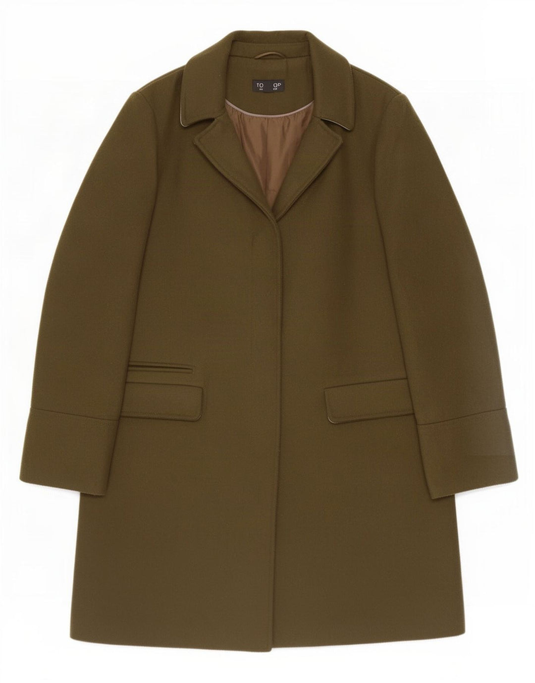 Soprabito da donna Topshop UK 10 piccolo poliestere kaki