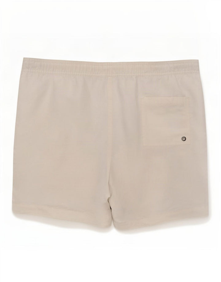Pantaloncini da bagno grafici da uomo Calvin Klein bianco medio
