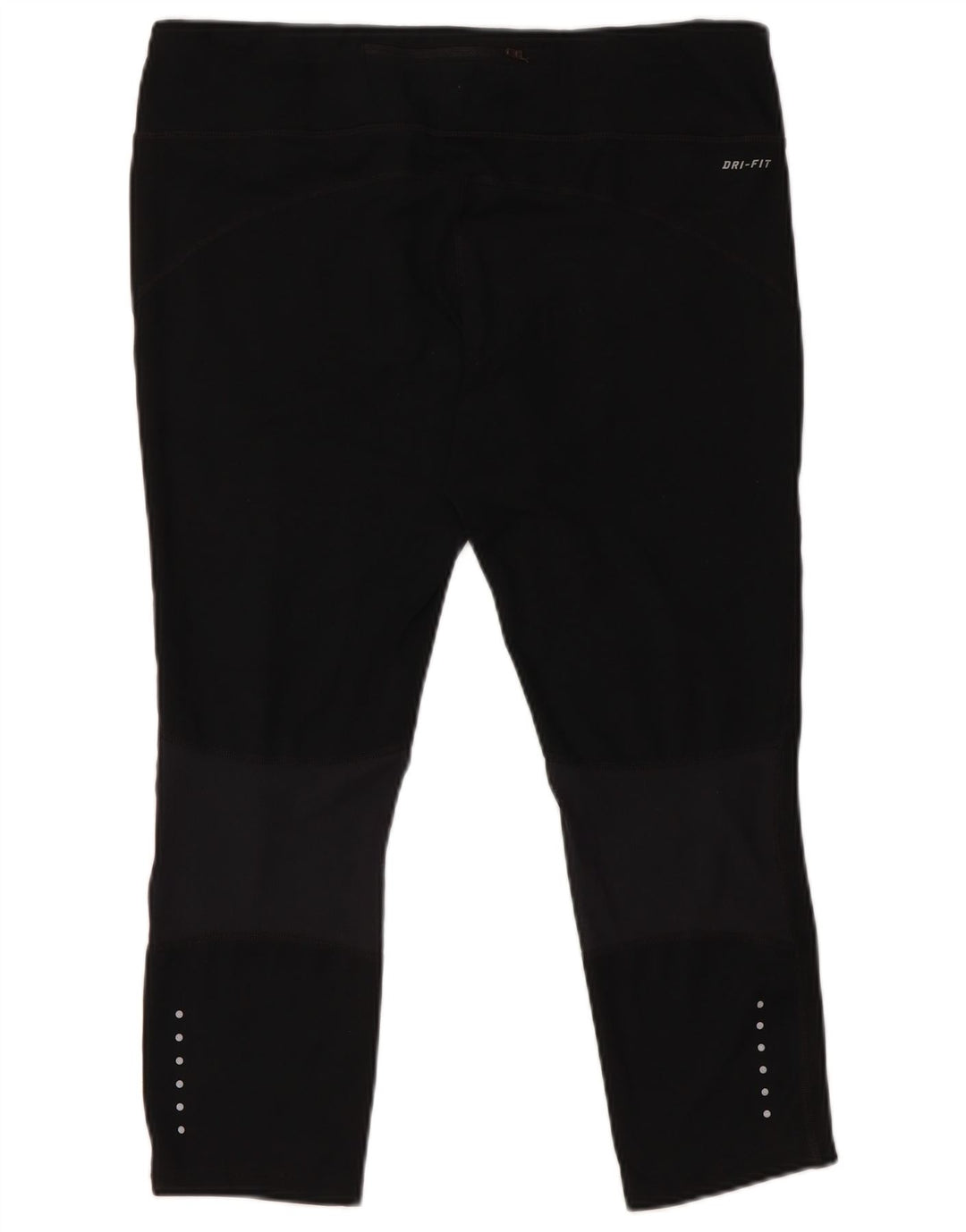 NIKE Womens Dri Fit Capri Leggings UK 18 XL  Black Polyester
