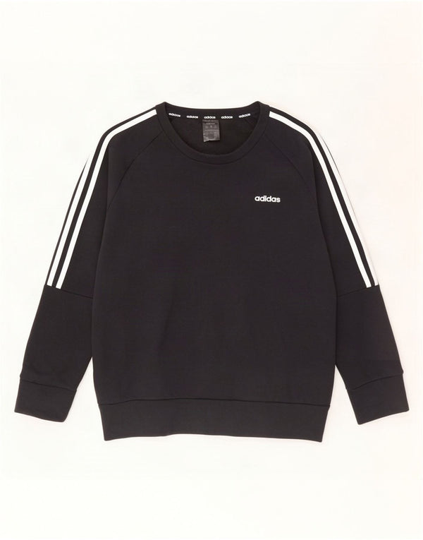 Felpa da donna Adidas Jumper UK 16/18 grande cotone nero