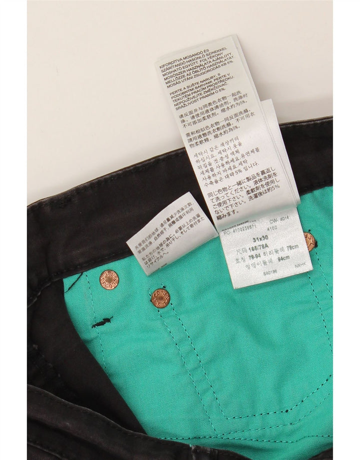 LEVI'S Mens Straight Jeans W31 L27 Black Cotton Vintage Levi's and Second-Hand Levi's from Messina Hembry 