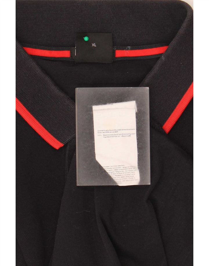 Polo da uomo Hugo Boss XL in cotone nero