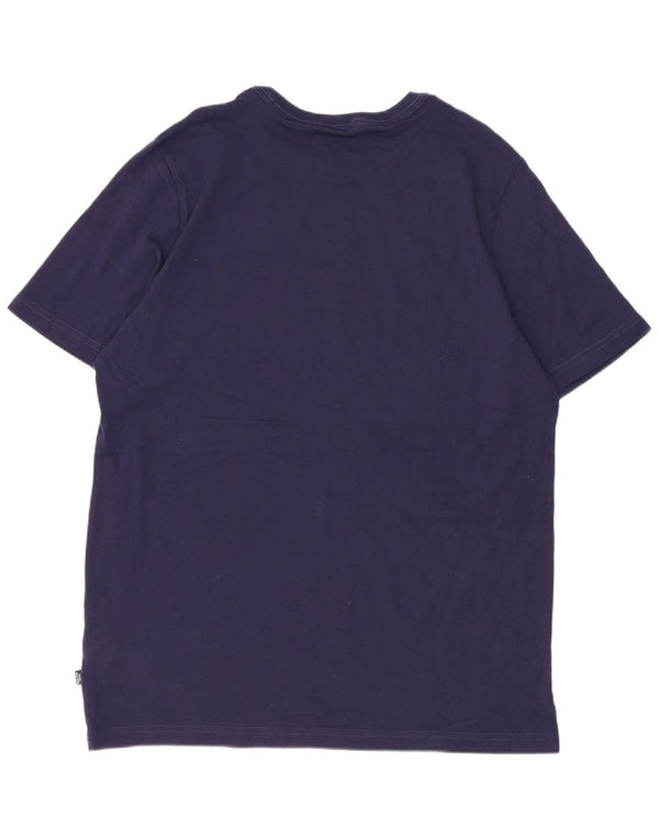 T-shirt da uomo Puma Top Large in cotone blu navy