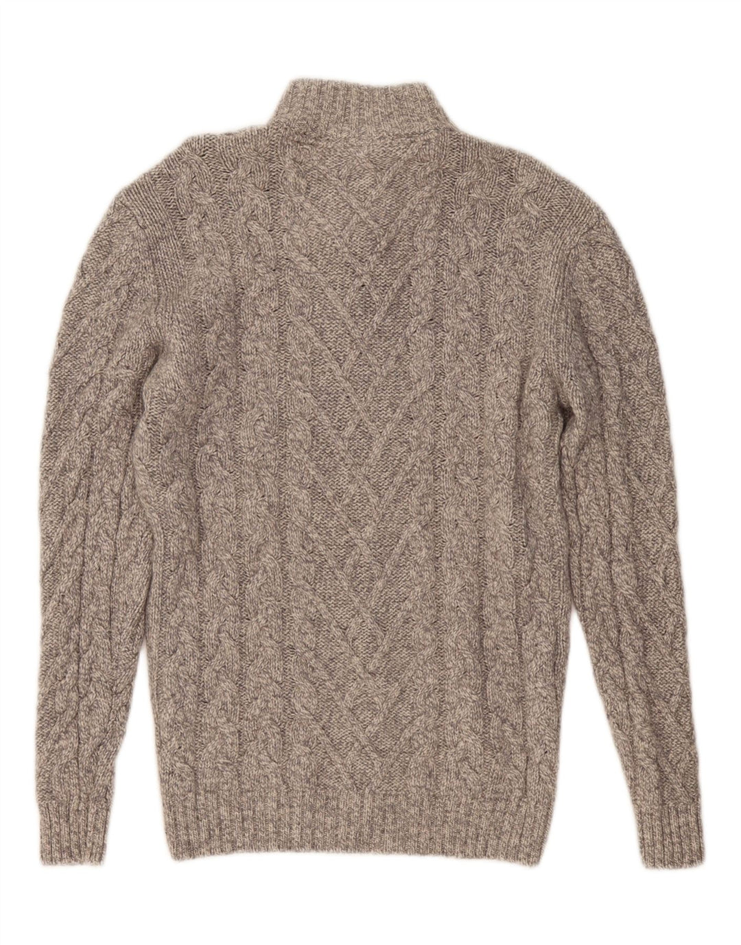 WESTBURY Maglione da uomo con collo a bottoni in lana grigio medio