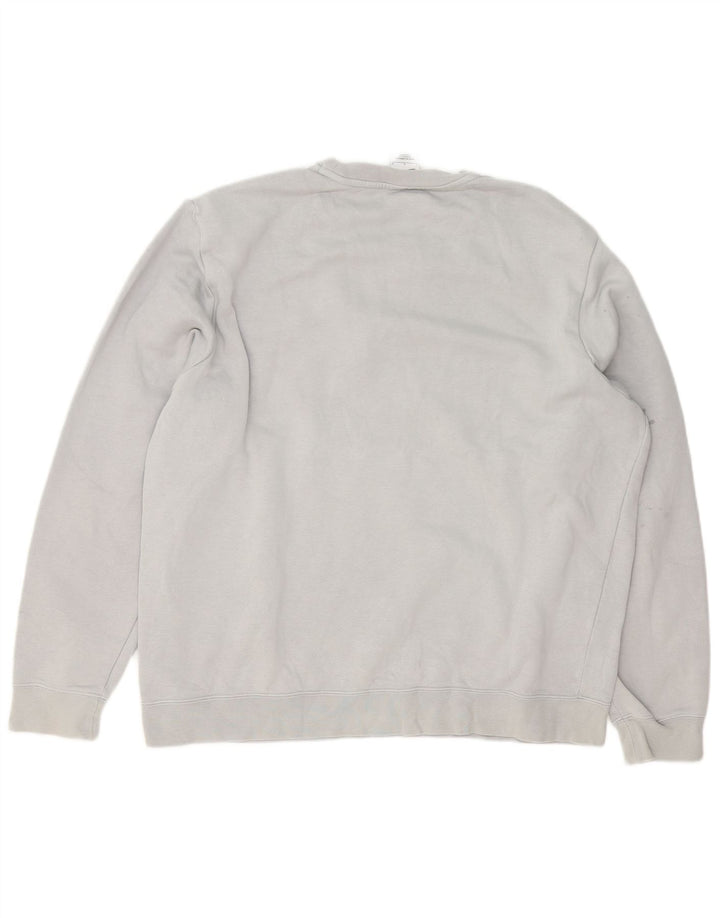 Felpa con grafica Nike da uomo, grande, in cotone color block grigio