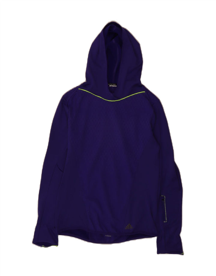 ADIDAS Womens Hoodie Jumper UK 14 Medium Purple Vintage Adidas and Second-Hand Adidas from Messina Hembry 
