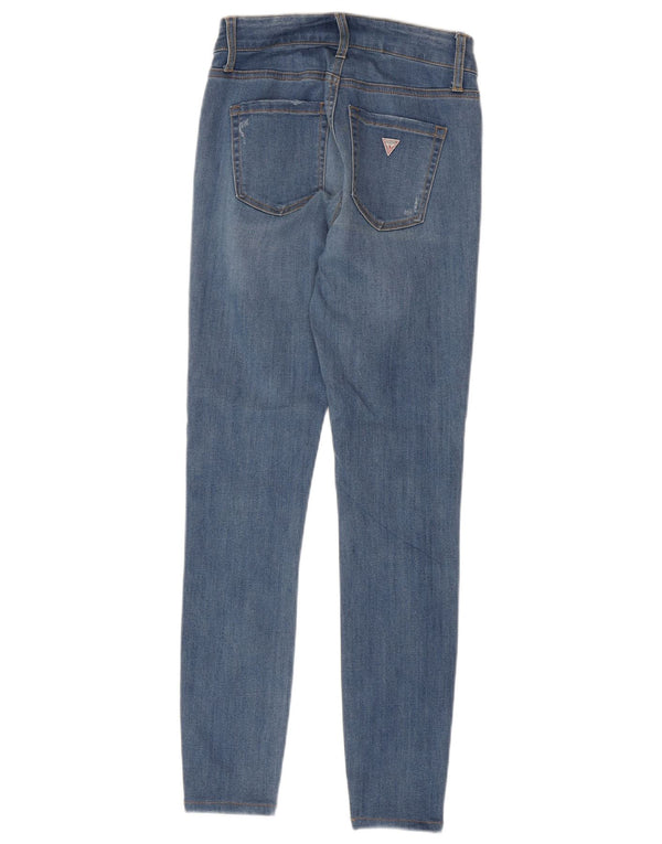 Jeans skinny da donna Guess W27 L28 cotone blu