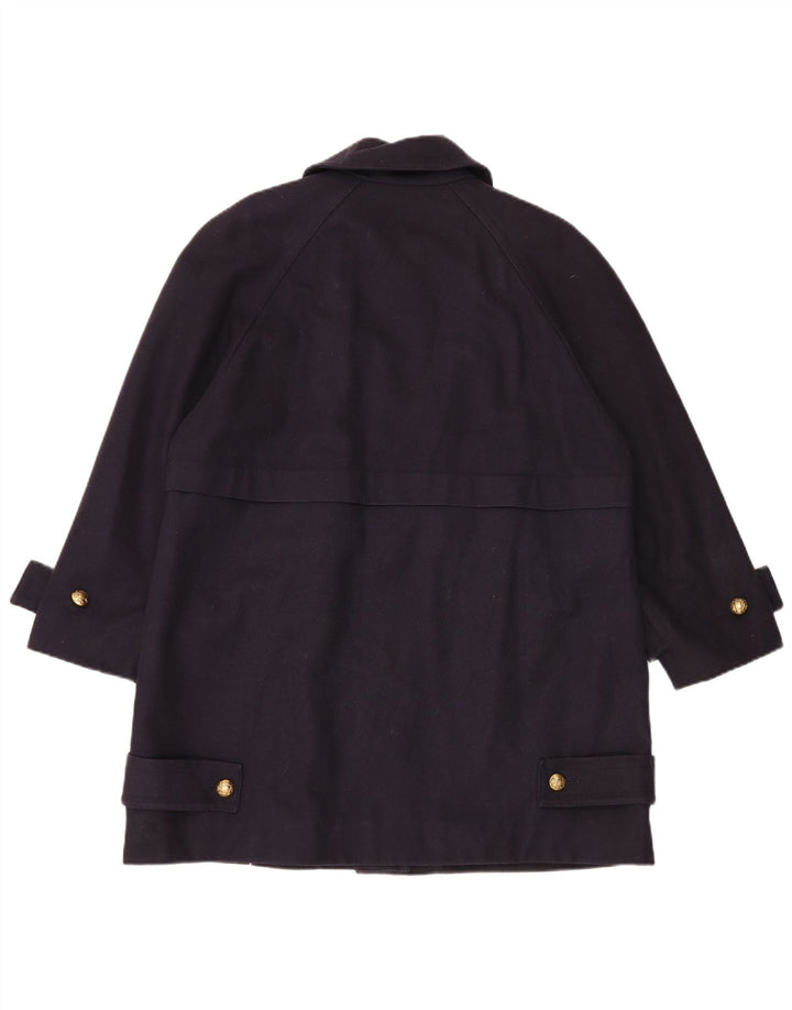 Soprabito oversize da donna Aquascutum UK 16 Large in lana blu navy