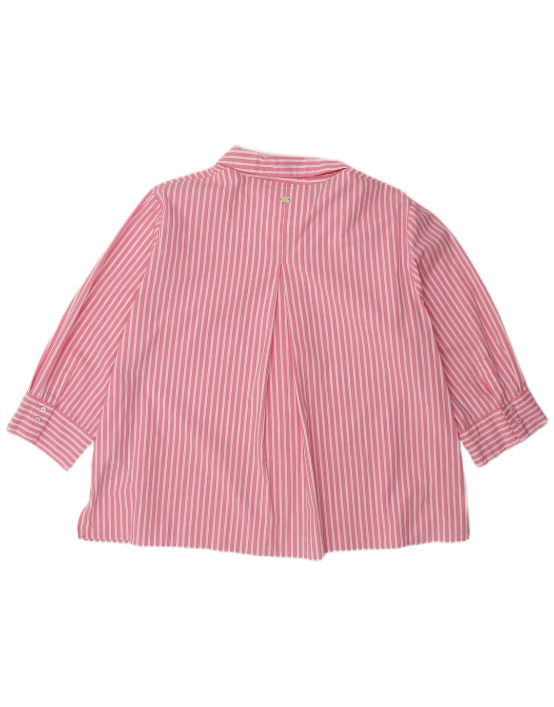 JOOP Camicia da donna con maniche a 3/4 Camicetta UK 14 Cotone gessato rosa medio