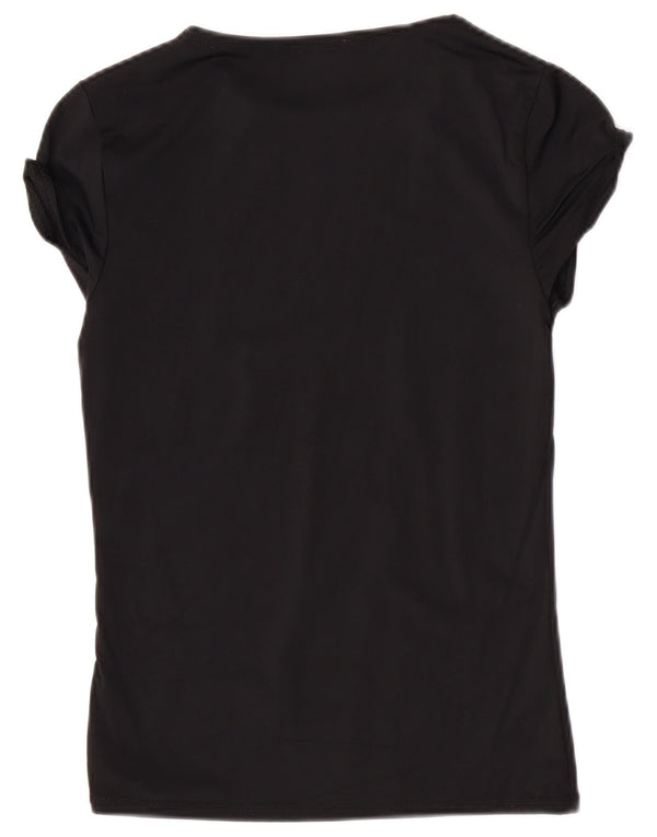 T-shirt Zara da donna Top UK 12 media nera