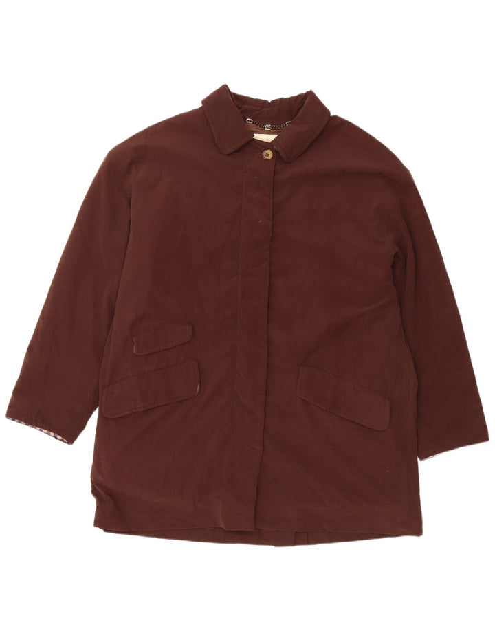 Soprabito oversize da donna Gore-Tex Aquascutum UK 14 Poliestere marrone medio