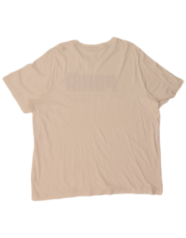 T-shirt grafica da uomo Puma Top 2XL cotone bianco