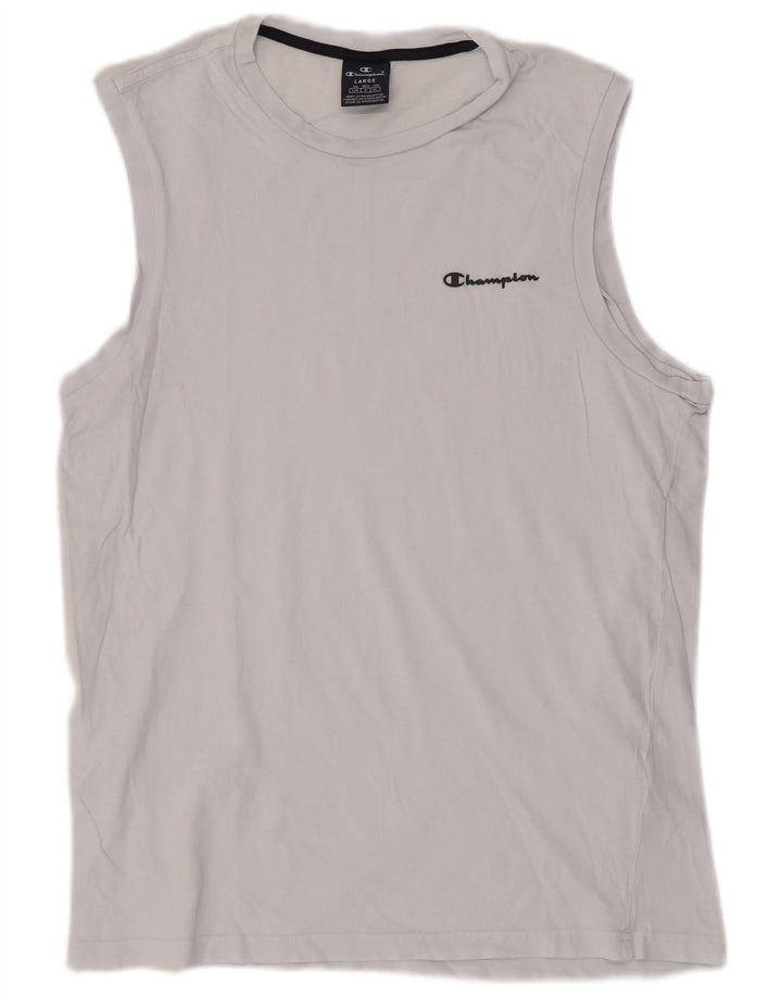 Canotta da uomo Champion Large in cotone blu