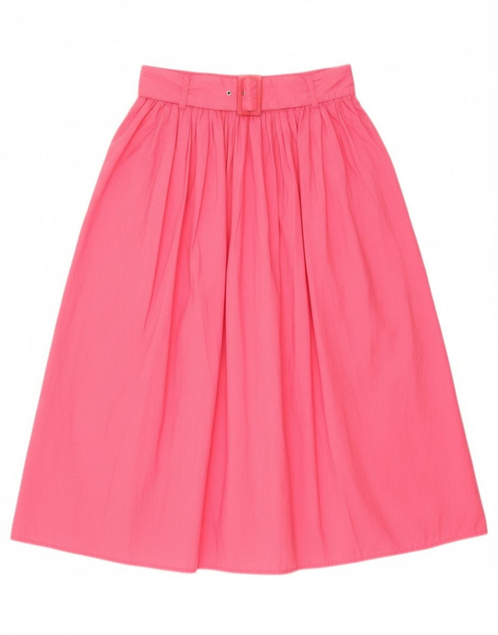 Gonna a trapezio da donna Benetton IT 44 media W28 cotone rosa