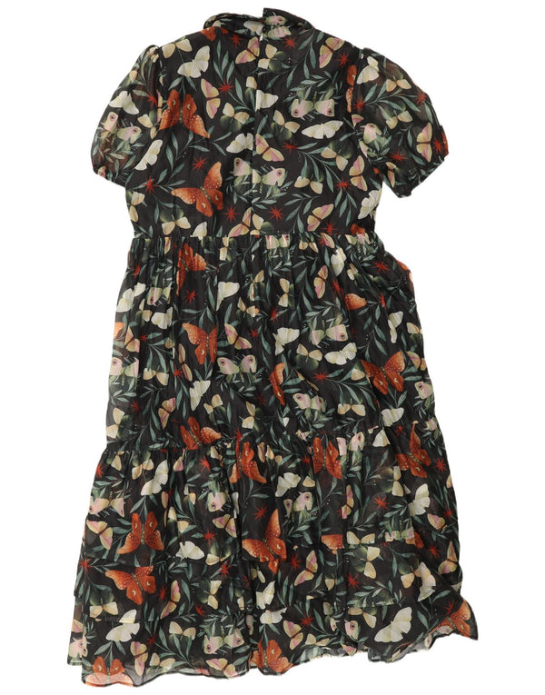 Abito a strati da donna con motivo astratto Disturbia UK 20 2XL Farfalla verde