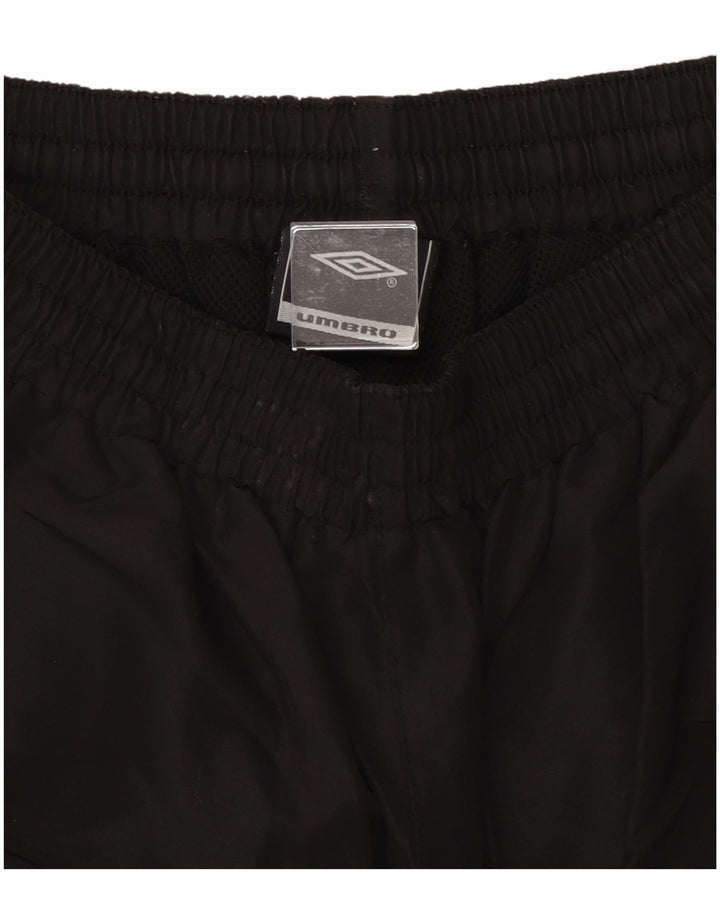 Pantaloncini sportivi Umbro da uomo con grafica Bermuda, grandi, in poliestere nero