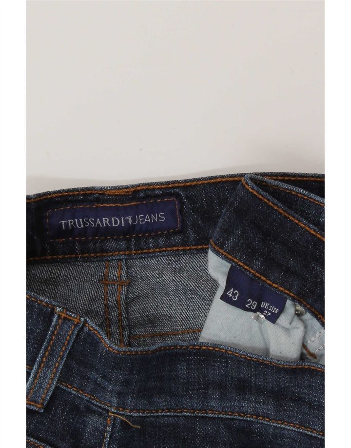 Jeans Dritti Donna Trussardi W27 L34 Blu Navy