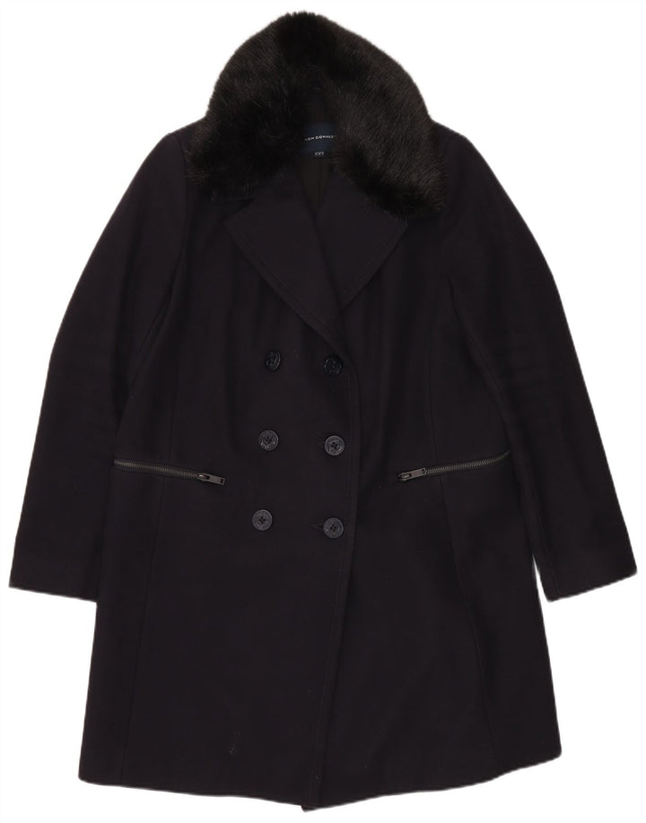 Cappotto da donna French Connection UK 12 Medio Lana vergine blu navy