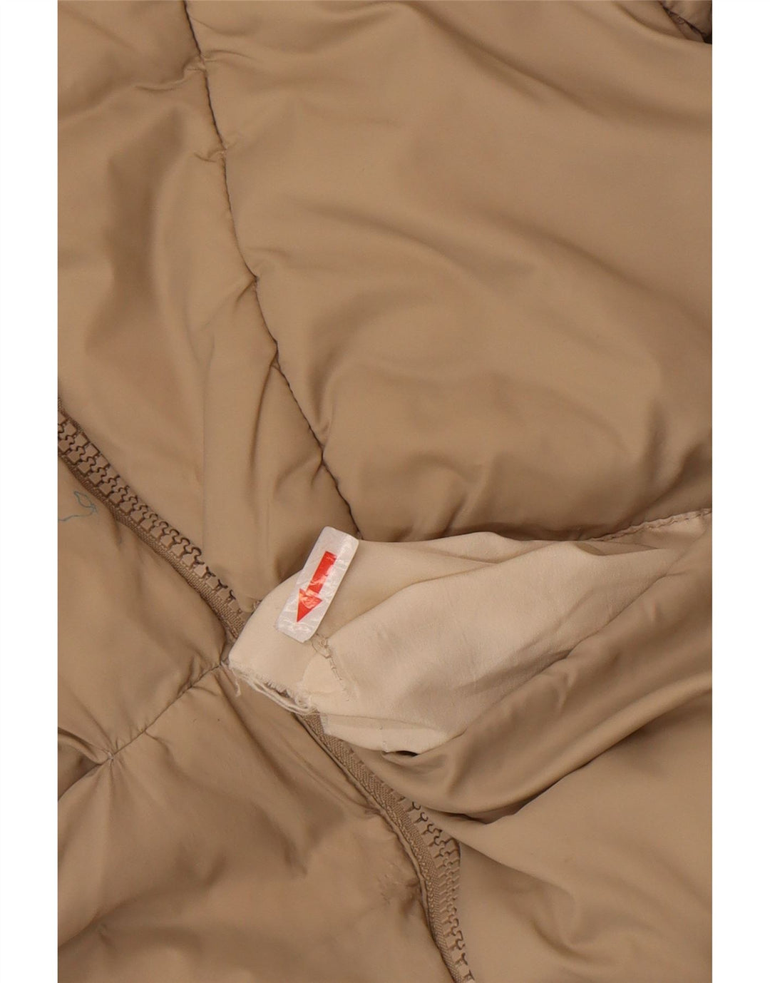 Giacca imbottita con cappuccio per ragazze Zara 11-12 anni in poliestere beige
