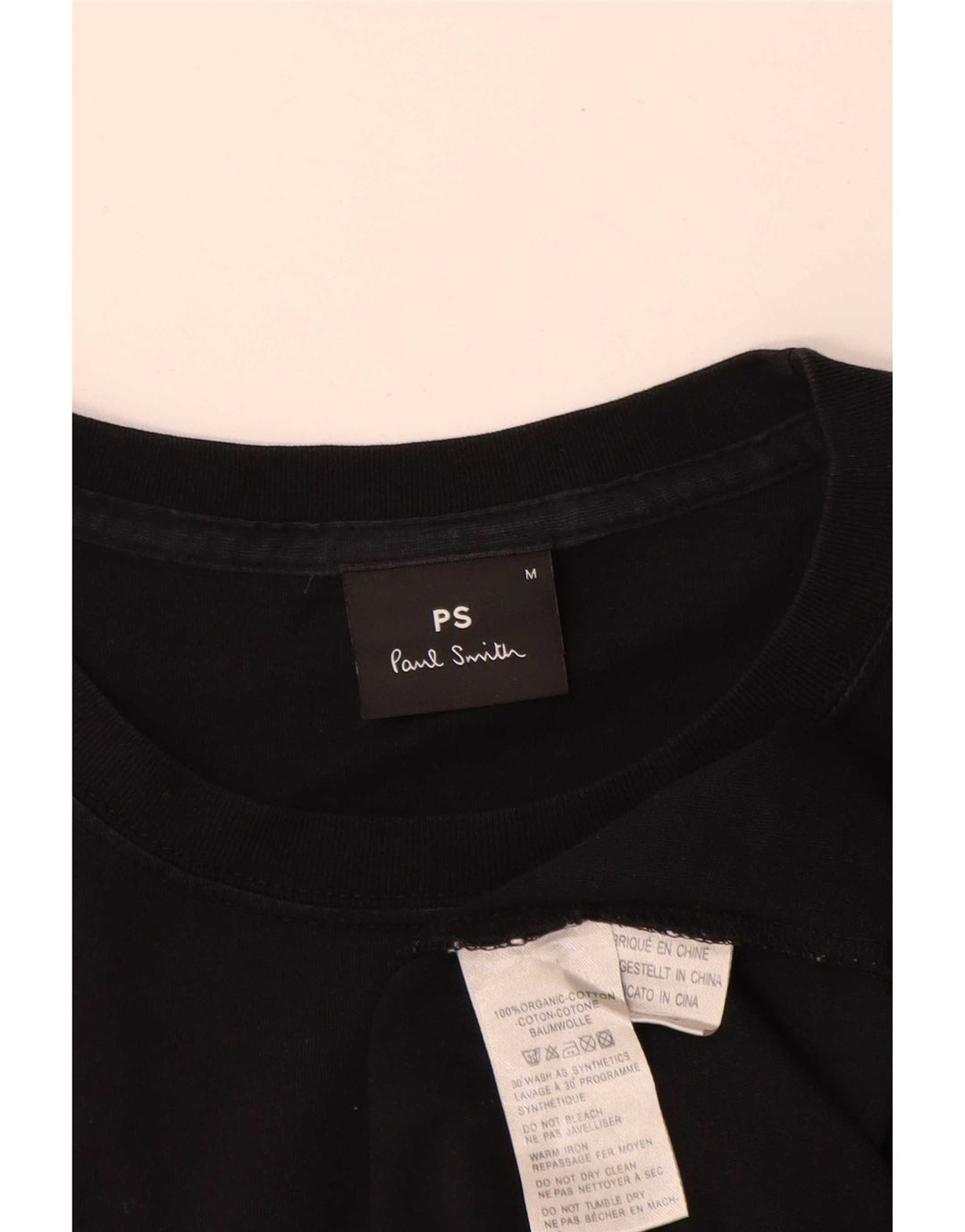 T-shirt da uomo Paul Smith Top in cotone nero medio