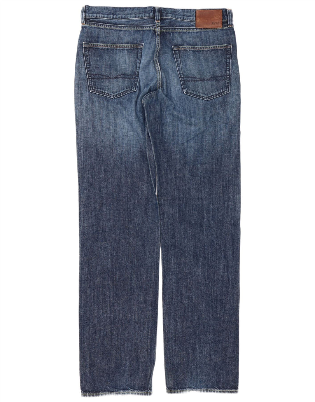 Jeans dritti da uomo HUGO BOSS W36 L36 cotone blu