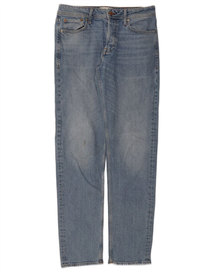 Jeans dritti da uomo Jack & Jones W31 L34 cotone blu
