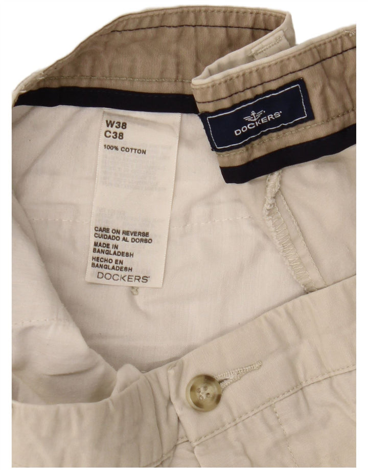 DOCKERS Pantaloncini cargo da uomo W38 XL Cotone beige