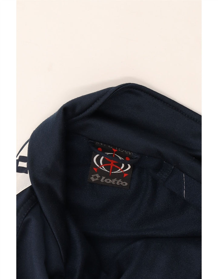 Giacca da ginnastica grafica da uomo LOTTO XL Colorblock blu navy