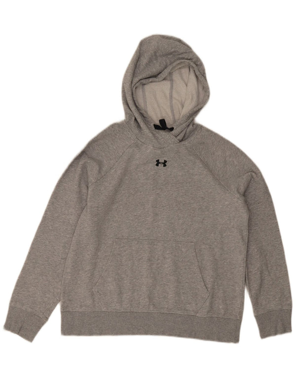 Felpa con cappuccio vestibilità ampia da donna Under Armour UK 10 Small Grigio