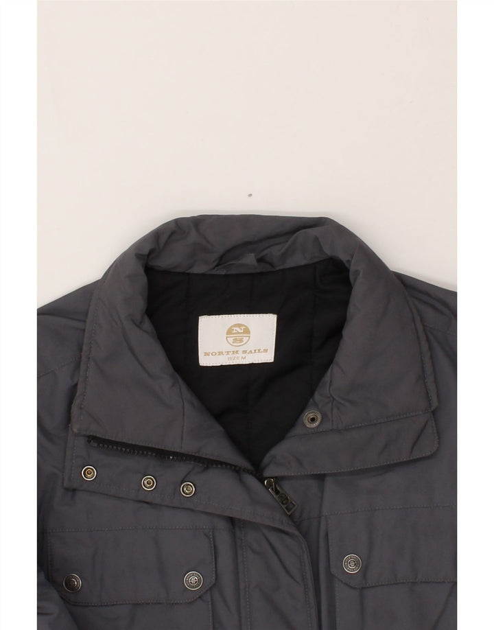 NORTH SAILS Womens Windbreaker Jacket UK 14 Medium Grey Polyamide Vintage North Sails and Second-Hand North Sails from Messina Hembry 