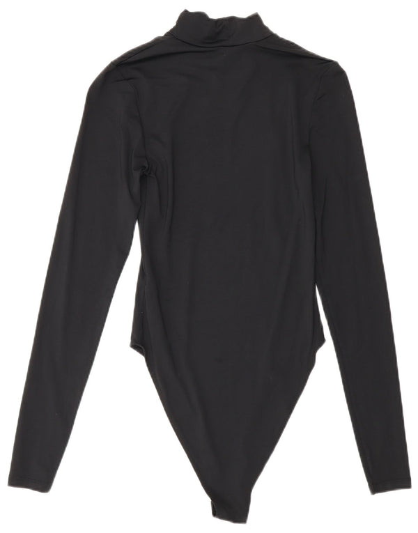Body a maniche lunghe da donna Zara UK 8 Small Nero in poliammide
