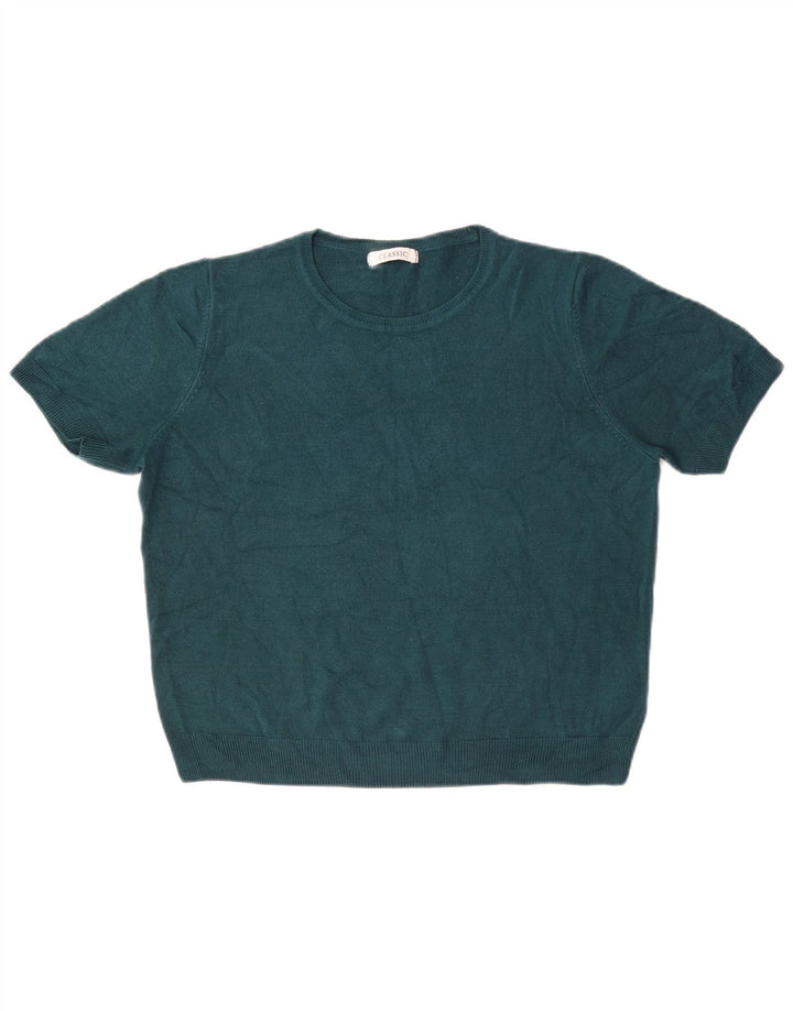 T-shirt da donna Marks & Spencer Top UK 14 grande acrilico verde