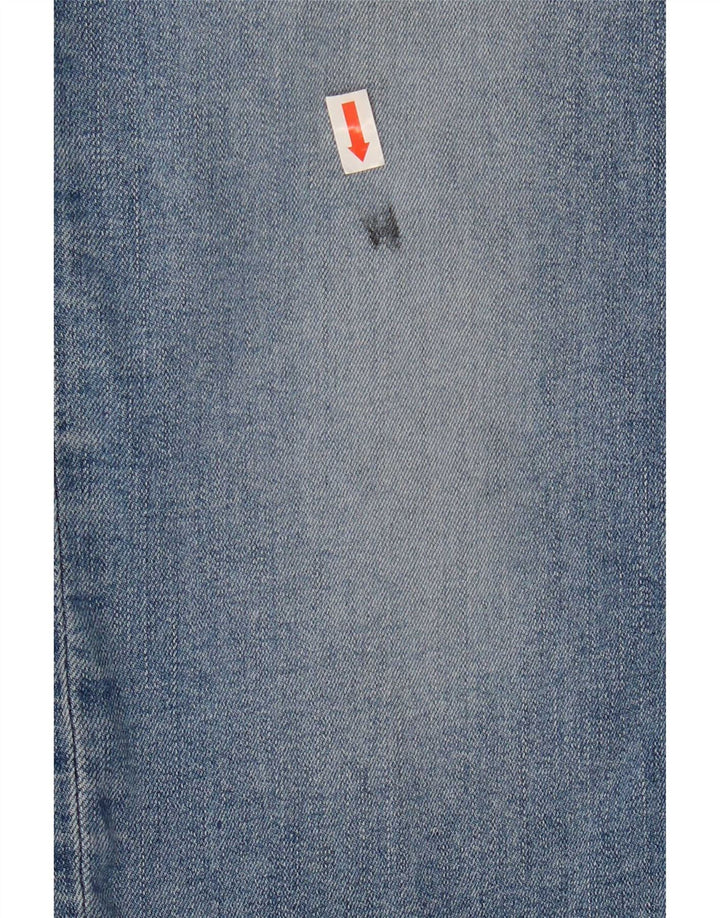 Levi's Donna 712 Crop Slim Jeans W31 L25 Cotone Blu