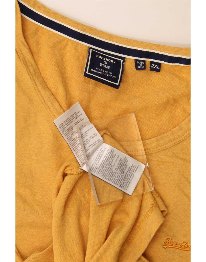 Canotta da uomo Superdry 2XL in cotone giallo