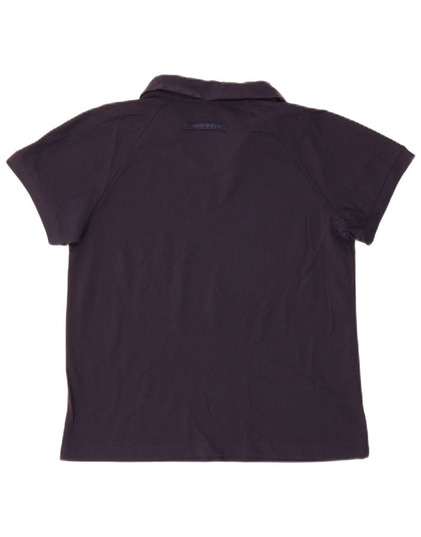 Polo da donna Armani Jeans UK 14 medio blu navy