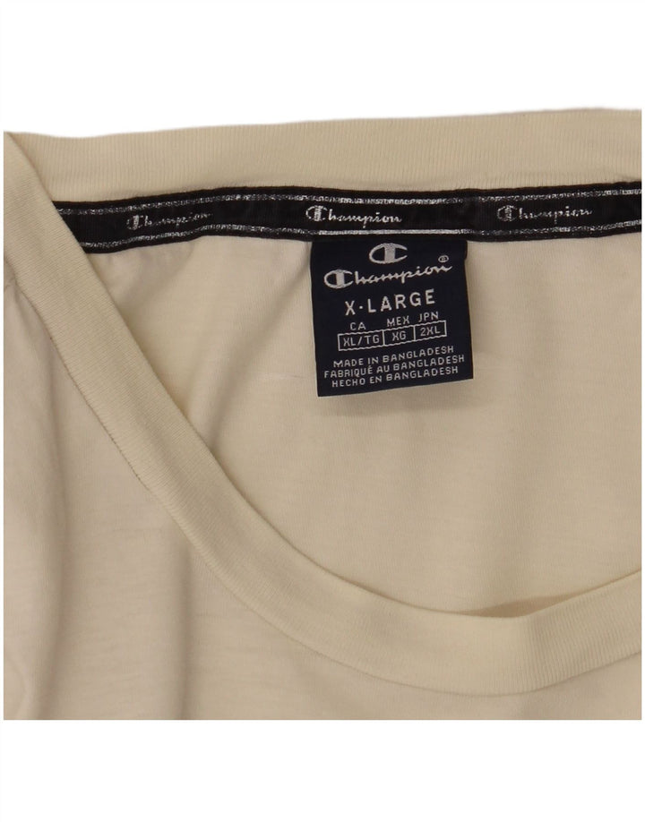 T-shirt grafica da uomo Champion Top XL bianca