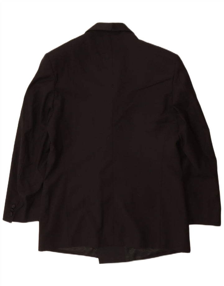 Giacca blazer doppiopetto da uomo Osvaldo Testa UK 40 grande nera