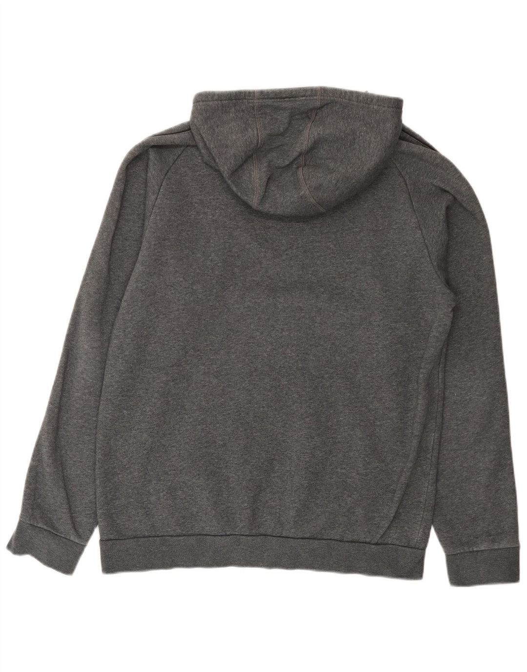 Felpa con cappuccio da uomo Adidas Large in cotone grigio