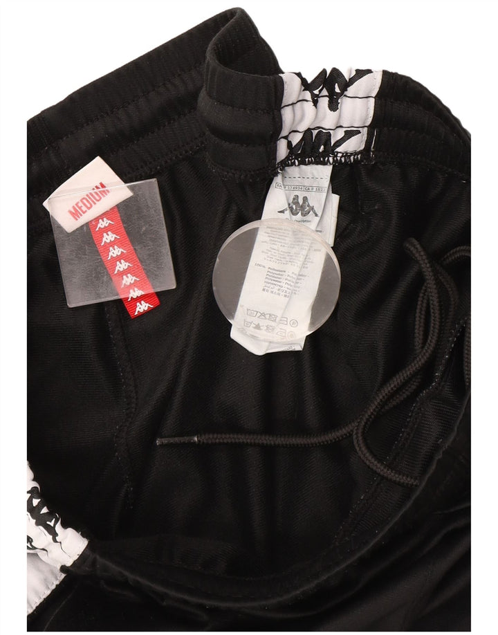 Pantaloni da tuta con grafica Kappa da uomo, poliestere color block medio nero