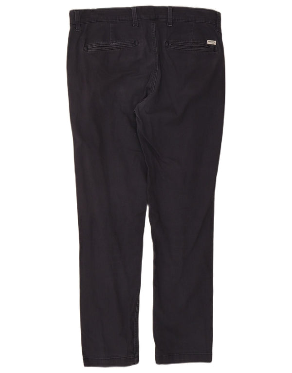 Pantaloni chino slim da uomo Jack & Jones W32 L28 cotone blu navy