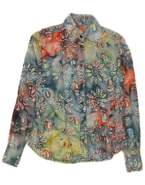 Camicia da donna Think Pink UK 10 piccolo cotone floreale multicolore