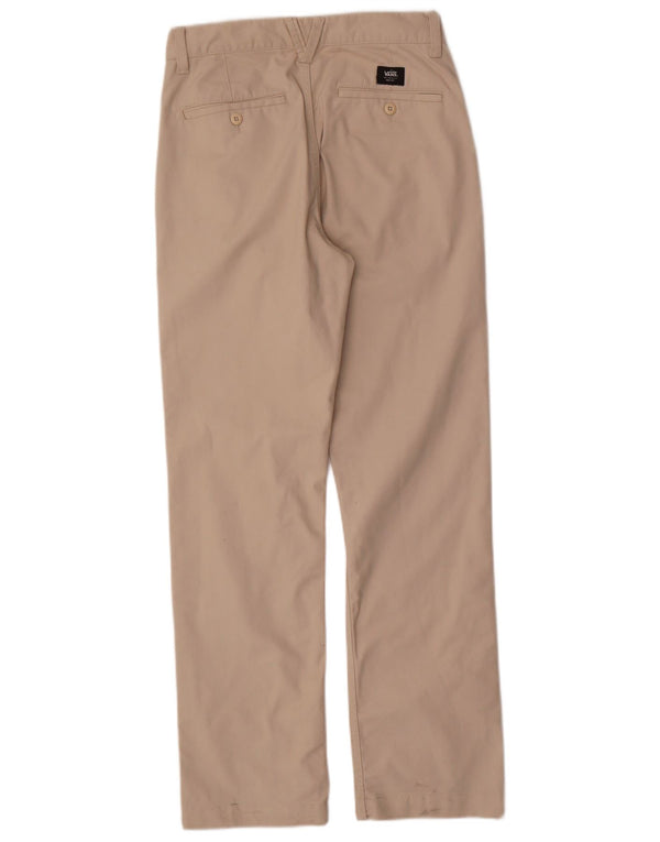 Pantaloni chino da uomo dalla vestibilità comoda VANS W28 L30 poliestere beige